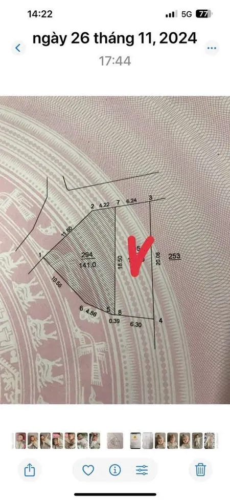 Bán đất 120m² ngang 6.3m giá 3.2 tỷ Xã Nội Bài