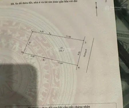 Bán lô đất 145.7 m2, full đất ở ngay ngã ba vị thủy, mặt tiền 8m, cách chợ 200m. xây nhà đầu tư đẹp