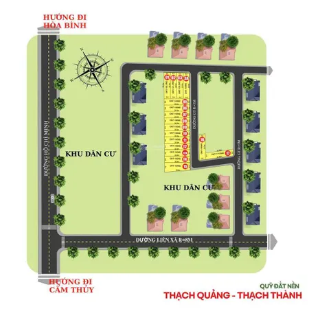 Đầu tư ngay, lợi nhuận liền tay, đất phân lô, ô tô trung tâm thạch thành 100m2 nhỉnh 200 triệu.