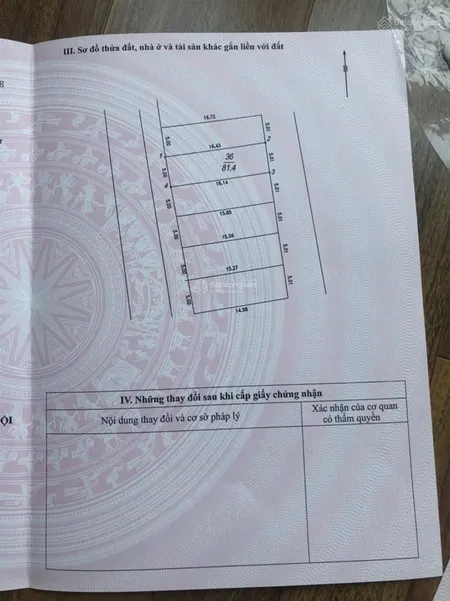 Chính chủ nhờ bán lô đất đấu giá thạch bàn long biên 2 mặt đường