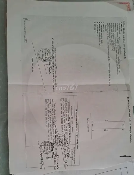 Bán đất 125m² ngang 5m giá 5.4 tỷ Phường Phú Mỹ