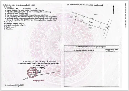 Bán đất 137.3m² ngang 5m giá 890 triệu Xã Đất Đỏ