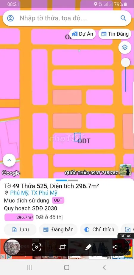 Bán đất 296m² ngang 14.5m giá 9.7 tỷ Phường Phú Mỹ