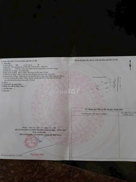 Bán đất 440m² ngang 10m giá 4.39 tỷ Xã Châu Pha
