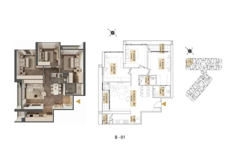 Bán suất nội bộ căn góc 3 ngủ 118m2 hh01 kepler tower tầng trung 1x giá bán chỉ 80 triệu/m2