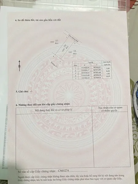 Bán đất 80m² giá 520 triệu Xã An Châu