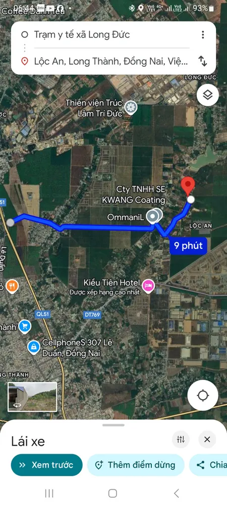 Bán đất 480m² ngang 10m giá 2.66 tỷ Xã Long Thành