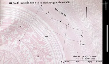 Bán đất 4200m2. mặt tiền sông lớn, đ bà xán, tam thôn hiệp, cần giờ. 2.2tr/m2. 0938 888 ***