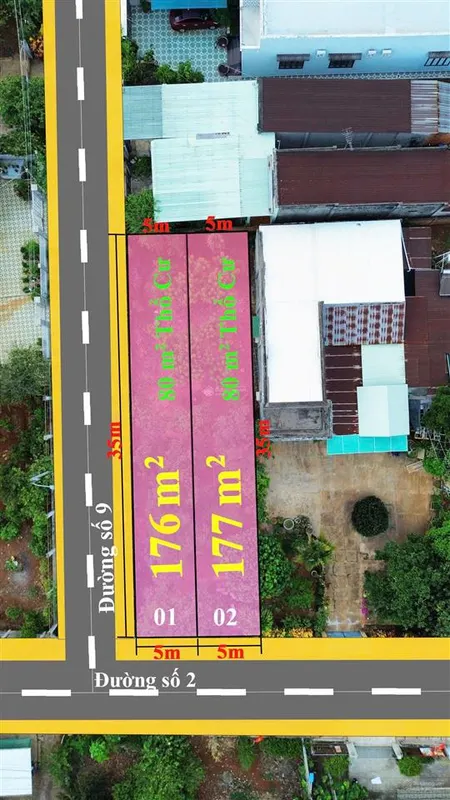 Bán đất tại đường số 2, phuong hàng gòn, đồng nai, giá 1,7 tỷ, 177m2