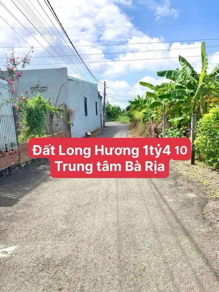 Bán đất 170,2m² ngang 6m giá 1.41 tỷ Phường Long Hương