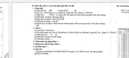 Cần bán gấp góc chung cư thái an quận 12, shr 75m2, 2,15 tỷ