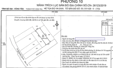 Bán đất 89.8m² ngang 5m giá 4.5 tỷ Phường Rạch Dừa