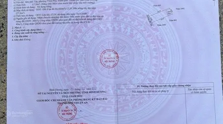 Chính chủ gửi bán đất đẹp vĩnh phú 33, sát sông sài gòn dt 120m đường xe hơi