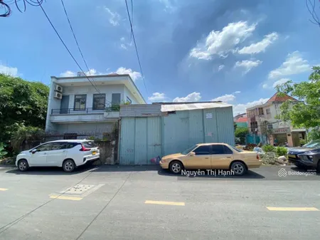 Bán đất hai mặt tiền trước sau, khu bên sông, hiệp bình chánh, thủ đức, đang cho thuê làm nhà kho