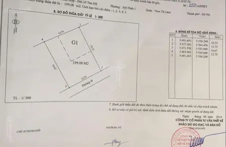 Bán gấp lô đất 200m2 mặt phố đỗ xuân hợp mặt tiền 14m giá 20 tỷ, tuấn 0919 611 ***
