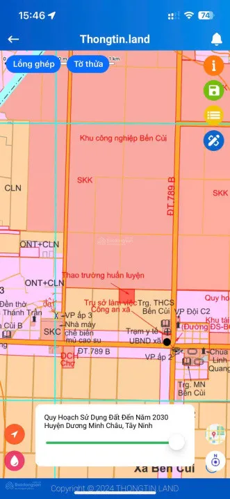 Cần bán miếng đất gần KCN Bến Củi, Dương Minh Châu, Tây Ninh.