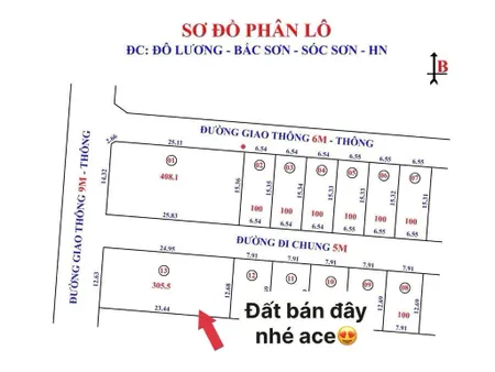 Bán đất 302m² ngang 12,6m giá 3.35 tỷ Xã Trung Giã