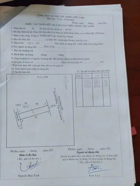 Bán đất 127,5m² ngang 5m giá 450 triệu Xã Biển Hồ