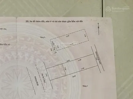 Cặp đỗ bí khu an thượng, đối lưng đường trần bạch đằng, ra biển chỉ 100m. 162m2 ngang 10m