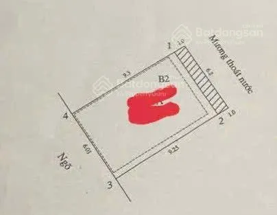 Mảnh đất đường bưởi tt ba đình mặt tiền 6.1m diện tích 88 m2 ô tô 2 thoáng 5m ra ô tô tránh