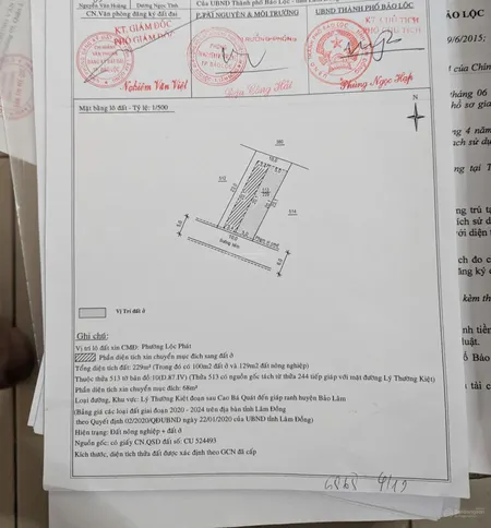 Bán đất hẻm lý thường kiệt bảo lộc