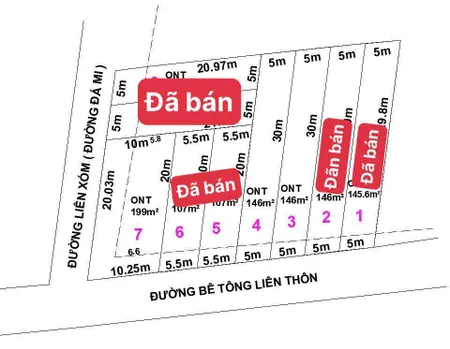 0763615365 Bán đất 199m² giá 670 triệu Xã Tân Định