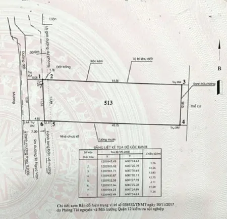 Đất bán mặt tiền thạnh xuân 31 đường 30m dự phóng , 33tr/1m2 13m x 50m giá 19.5 tỷ tl