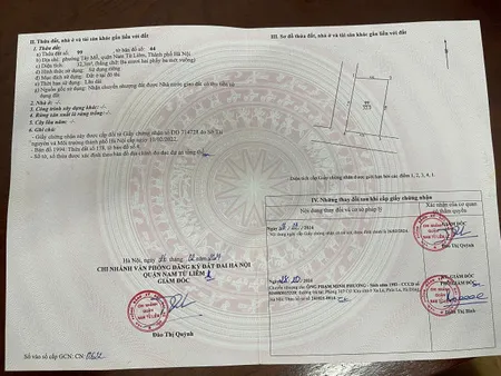Chính chủ bán gấp thửa 33m2, Miêu Nha, Xuân Phương, Hà Nội.