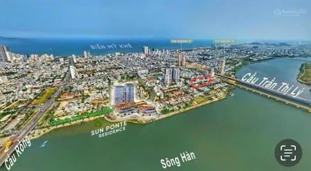 Bán lô đất đẹp đường 7m5 phan huy chú đối lưng trần hưng đạo, sát dự án suncosmo cầu trần thị lý