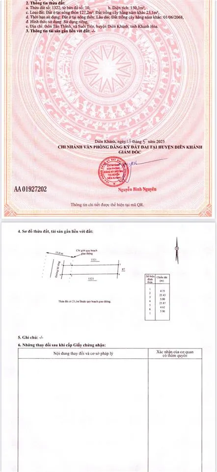 Chính chủ có 4 lô xã suối tiên đất gia đình cắt bán gần đường hương lộ 39