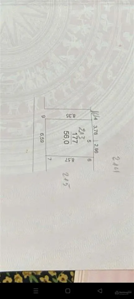 Cần bán lô góc 56m2 tại dư dụ thanh thùy gần cienco 5 giá 2,65 tỷ ô tô cách 30m 0972 499 ***