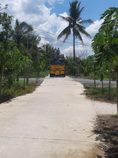 Bán vườn sầu riêng và chôm chôm thái hẻm xe hơi 850tr/1000m2 tại xã thành triệu châu thành, bến tre