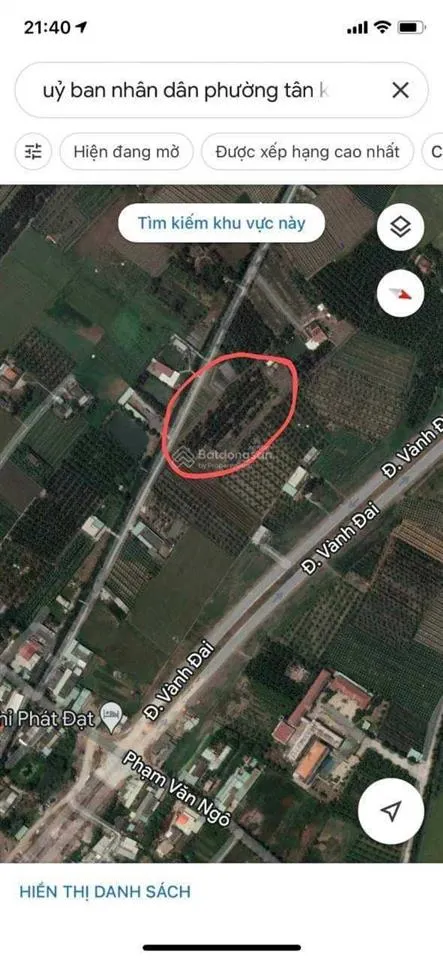 Bán đất nông nghiệp 4500m2, phường tân khánh, long an