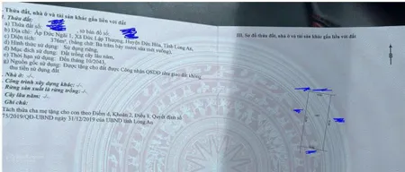 Chính chủ cần bán lô đất vị trí đẹp tiềm năng ngay đức lập thượng, đức hoà, long an