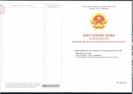 Ông chú cần bán miếng đất 2 mặt tiền tân thành, mộc hóa. dt 20.000m2 giá 36 tỷ đã bao lên thổ