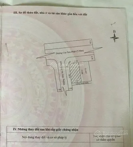 Bán lô góc 2 mặt tiền đường cao sơn pháo, ngay chợ hòa an. dt 104m2, giá 7 tỷ 6 tl