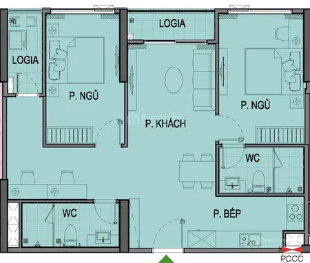 Siêu rẻ... chủ nhà gửi bán căn hộ 2pn + 1 dt 79m2 the beverly, giá chỉ 55tr/m2