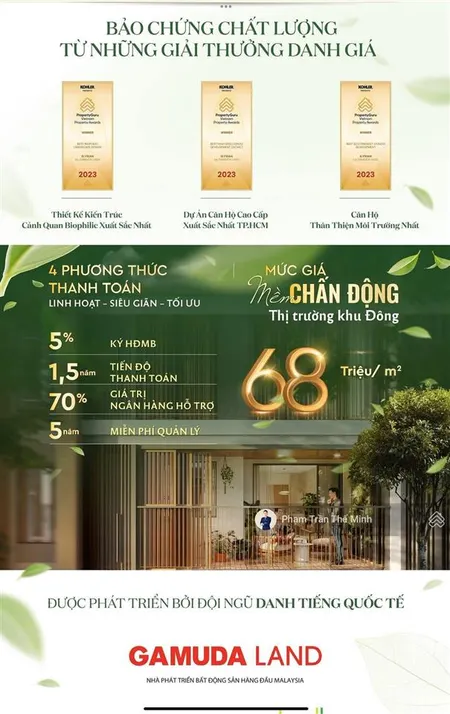 Giỏ hàng độc quyền 8 suất căn 2pn, 3pn chiết khấu 9%. 0909 411 ***