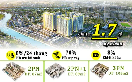 Quỹ căn 2+1 độc quyền melody linh đàm giá tốt, vốn chỉ từ 1,7 tỷ, ck 8% miễn lãi & ân hạn 24 tháng!