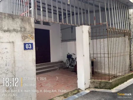 Bán nhà cấp 4 thông Đìa Nam Hồng (xã Phúc Thịnh Hà Nội) giá chỉ 4,25 tỷ full thổ cư