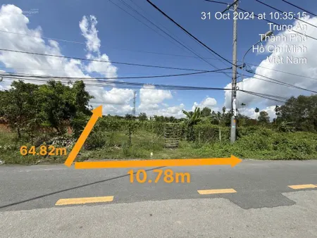 Bán lô đất gần 11m mặt tiền đường trung an, 300m2 thổ cư, hỗ trợ vay 90% giá mua