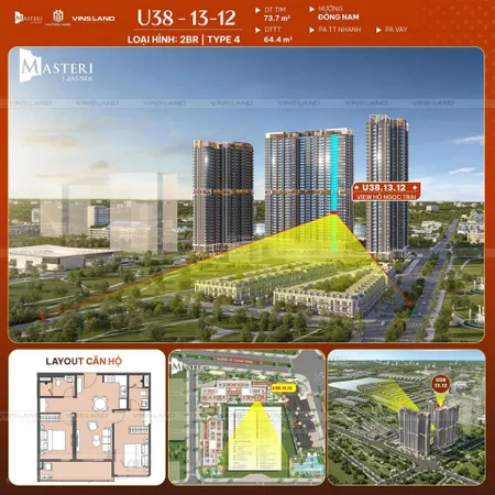 2pn tầng trung ban công đông nam view hồ cuối cùng hồ ngọc trai cơ chế + giá tốt nhất thị trường