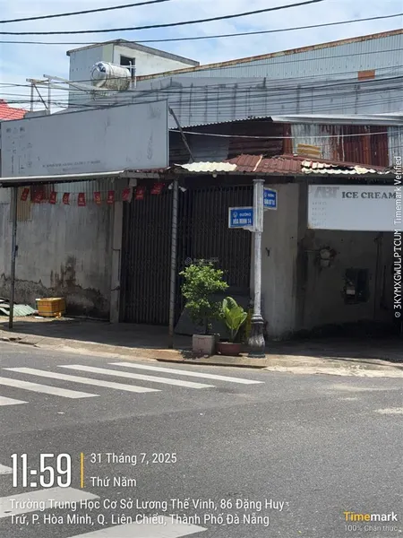 Bán lô đất 2 mặt tiền đường 7,5 m đối diện trường học lương thế vinh hòa minh liên chiểu đà nẵng