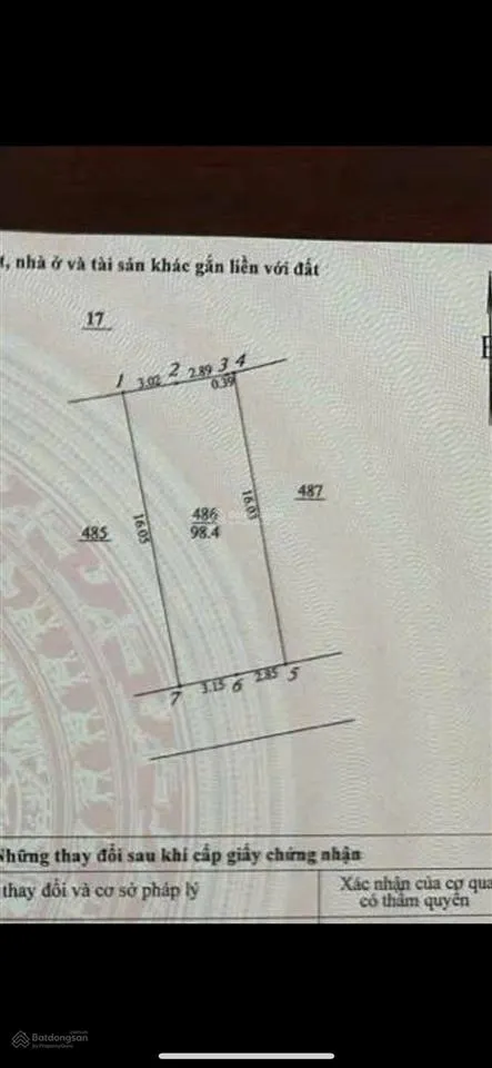Bán mảnh đất phân lô ô tô tránh giá đầu tư xây toà văn phòng, 100m2 mặt tiền 6.2m, giá 25.6 tỷ