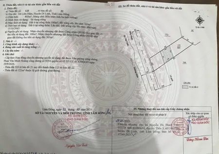 Bán nhà xã liên đầm