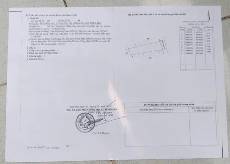 Bán đất 573.8m² giá 1.85 tỷ Xã Bắc Ninh Hòa
