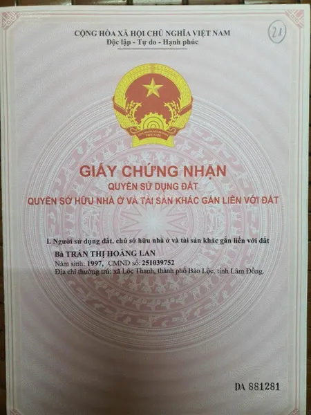 Bán đất nền lộc tân