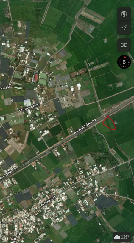 Bán đất 1300m² giá 4 tỷ Xã Củ Chi