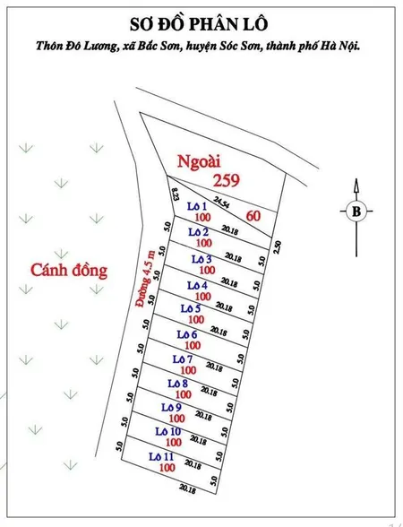 chính thức mở bán 16 lô f0 tại đô lương, bắc sơn, sóc sơn, hn giá bán chỉ từ hơn 700tr lô, có 1