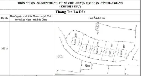 Bán lô đất 310m2 trên tổng 1.654m2 đất nền đẹp kiên lao, đô thị chũ, tỉnh bắc ninh cơ hội sinh lời